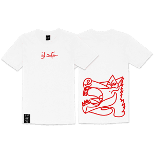 CAMISETA CABALLO GANADOR ROJO/BLANCA